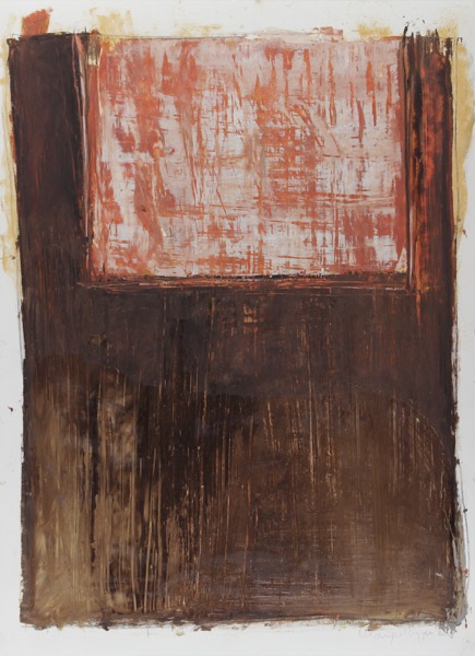 zonder titel, gemengde techniek op papier, 76 x 56 cm, 2012